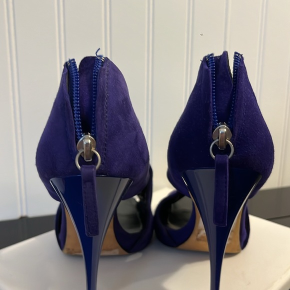 Barney’s Co Op Purple/Indigo Suede Sandals, Sz 39 - Picture 7 of 8